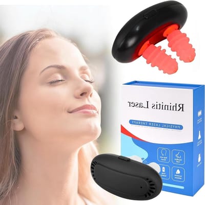 Neus Therapie Apparaat - Licht Therapie - Ademhaling Verbeteren - Gerichte Neusverzorging - 13.8 x 10.1 cm - Wit