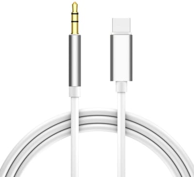 TOVBMUP USB C naar Headphone Jack Audio Aux Kabel - Aux Kabel USB C Auto - 1 Meter - 3,5 mm - Zwart