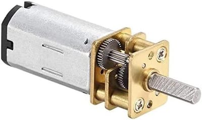 Mini DC Motor - Geluidsarme Motor - Modelbouw Projecten - Laag Energieverbruik - 6V 530 RPM - Zilver Zwart Brons