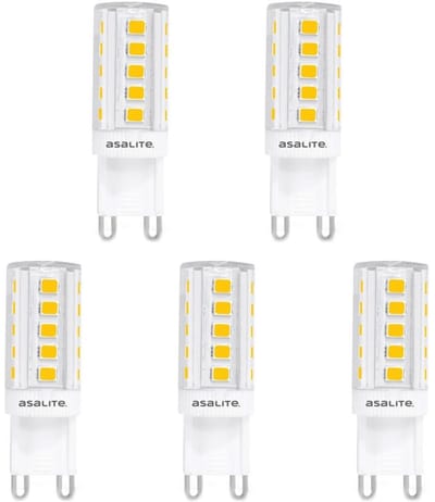 Asalite LED Lamp G9 Fitting - 3W = 30W - 330 Lumen - 4000K Neutraal Wit Licht - Niet Dimbaar - 220-240V - G9 LED Steeklampje - 5 stuks