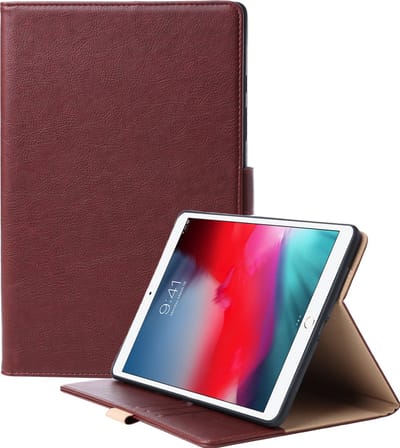 Luxe hoes geschikt voor iPad 9.7 inch 2018/2017 6e/5e generatie 9,7 Kunstleer Standaard Inklapbaar Book Case Smart Cover Stevig