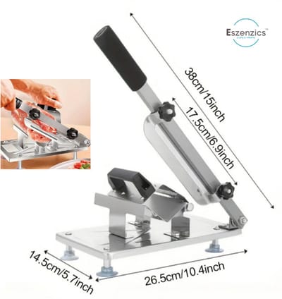 Eszenzics™ Vleessnijmachine Pro5 - Allessnijder - Professioneel kwaliteitsproduct - Hoge hardheid - Duurzaam en scherp - Precisie instelling - Vleessnijder - Dunsnijder