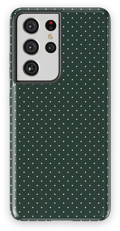 Micro Dots Tough Hoesje Samsung Galaxy S21 Ultra | Geschikt Voor Mag | Stippen Motief Backcover Samsung Galaxy S21 Ultra Pine Pins