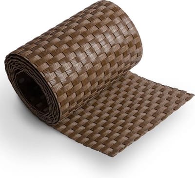 Balkonscherm - Walnoot bruin - 500 cm lang - 90 cm hoog - Weerbestendig - Privacy