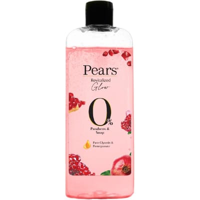 Pears 98% Pure Glycerine Revitaliserende Glow Douchegel met Granaatappel en 0% Parabenen & Zeep voor een Revitaliserende Glow, 250ml white