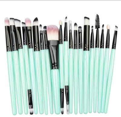 Go Go Gadget - Kwasten set - Make-up kwast - 20 delig - Groen/ Zwart