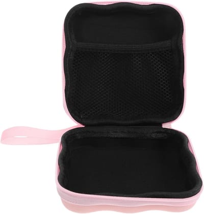 Menstruatie Opbergtas - Maandverband Organizer - Hygiënisch Opbergen - Vochtbestendige Bescherming - 12 x 12 x 4 cm - Roze