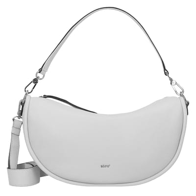 abro Schoudertas Leather Dalia Hobo Bag Willow Ivory Wit