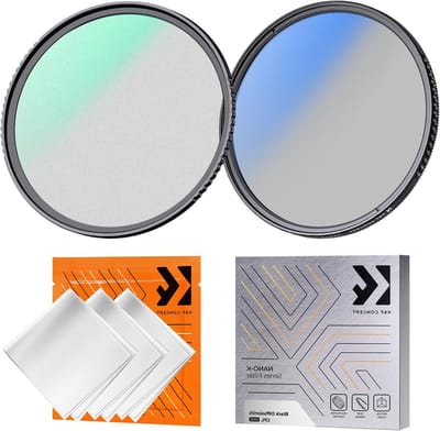 Nano-Klear Black-Mist en CPL Filter Set 49mm - Polariserend en Zwart Diffusiefilter met Nano Coating en 3 Reinigingsdoekjes voor Fotografie