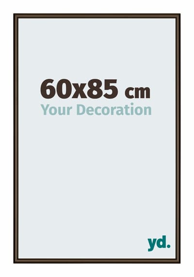 Your Decoration - Fotolijst 60x85 cm - Aluminium - Walnoot Structuur - New York
