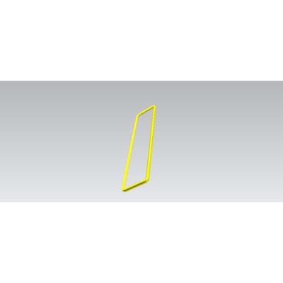 AEG afdichting, voorzijde, luchtgeleider, 400.6mmx92.7mm 140235810011