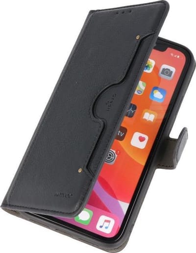 Luxe Portemonnee Hoesje voor iPhone 11 Pro Zwart