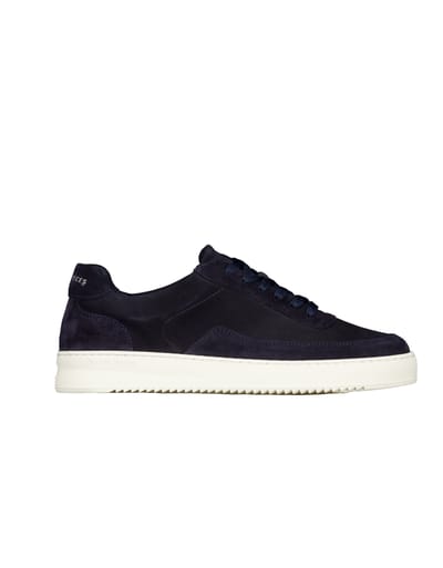 Filling Pieces 122610301353 Sneakers Donkerblauw Mondo Suede Grain