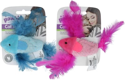 Pawise Catnip  Fish Speelgoed voor katten - Kattenspeelgoed - Kattenspeeltjes