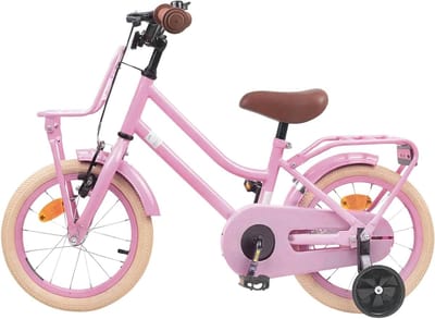 Kinderfiets - Jongensfiets Meisjesfiets - Buiten Spelen - Stalen Frame - 16 inch - Lichtroze