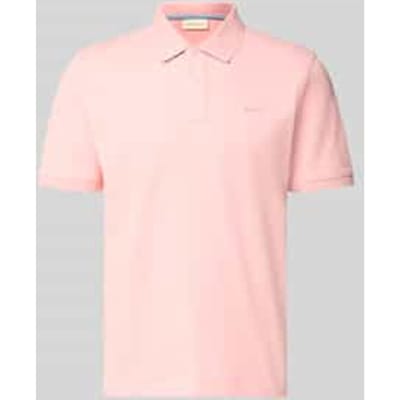 Gant Polo Contrast Piqué Short Sleeve Subtle Stretch Bubblegum Pink / male