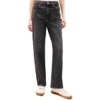 Tommy Hilfiger Layla Hr Slim Straight Jeans Denim Washed Black Size: W28L32 | Jeans Outlet | Dames | Zwart