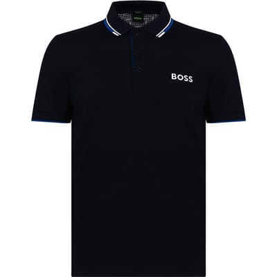Boss Paddy Pro katoenen piqué-poloshirt voor heren (Marine)