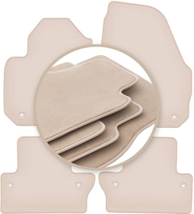 PREMIUM beige vloermatten voor: Volvo S60 II sedan 2010-