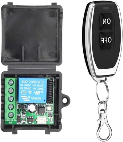 Universele Draadloze Afstandsbediening Schakelaar 433MHz DC 5-30V 1CH Relay Ontvanger met RF Transmitter voor LED, Pomp en Auto (Inclusief 1 Transmitter met 1 Knop en 1 Ontvanger)