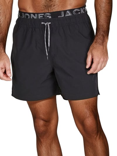 Jack & Jones Heren Short MAUI JJSWIM regular fit Zwart M Volwassenen Zwemshort - Zwembroek