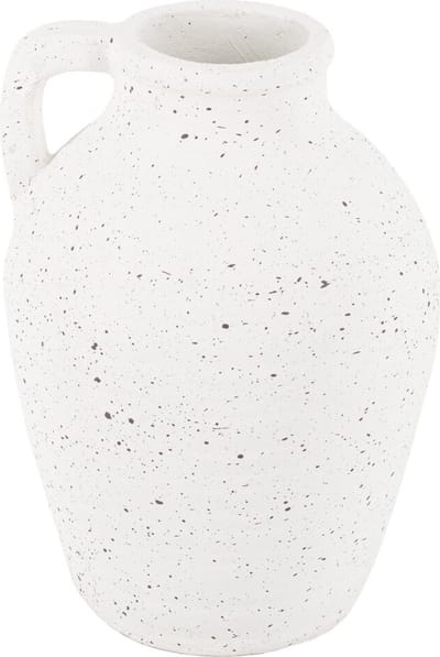 HomeBound by KY | Aardewerk vaas met oor naturel | 23,5x15,5x29,5cm | vaas aardewerk