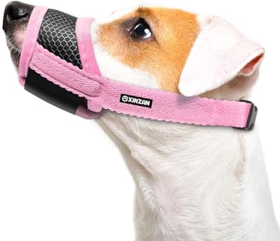 Hondenmuilkorf voor Kleine en Middelgrote Honden - Voorkomt Bijten en Blaffen - Zacht en Ademend