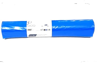 Hynex Gerecyclede LDPE Afvalzak 120L – Extra Sterk T60 – 70x110cm – Blauw – 5 x 20 zakken (100 stuks)
