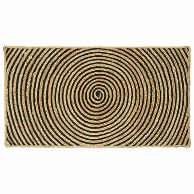 vidaXL - Vloerkleden - Zwart - 60 - x - 110 - cm - Jute
