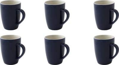 Palmer - Colors - Beker - Mok - 6 stuks - 18 cl - Blauw - Porselein - Koffiekopjes