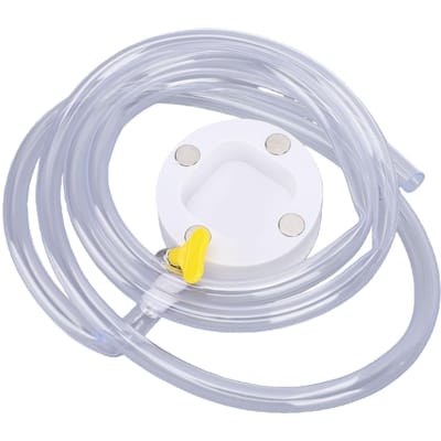 Kit de drainage AC pour fenêtre magnétique Tuyau de drainage de condensat transparent de 6 pieds avec collier Adaptateur de drainage magnétique pour climatiseur de fenêtre