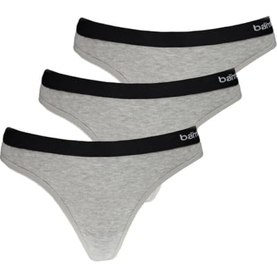 Apollo Dames String Grijs Bamboe 3-pack - Maat S