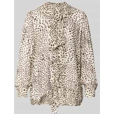Relaxed fit blouse van pure viscose model 'Canapa'