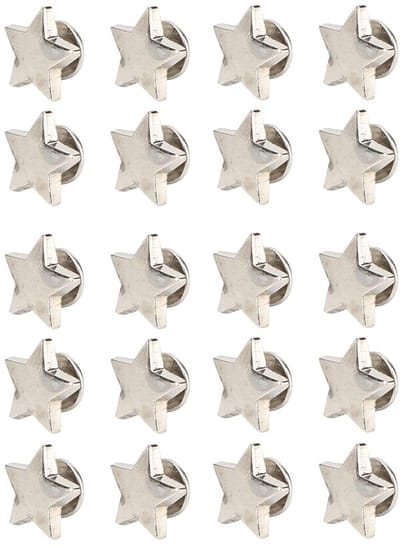 Dailygoods- Klinknagels Stervormig Glanzend - 20st Klinknagels - Decoratie Kleding/Schoenen - Antiroest/Anticorrosie - Drukbestendig - Hoogwaardige Materialen