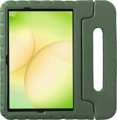 Hoes - Geschikt voor Samsung Galaxy Tab A11 Plus - Kinderhoes Shockproof Bumper - Kidsproof Case - Tablet Hoesje - Kinder Hoesje Cover - Donkergroen