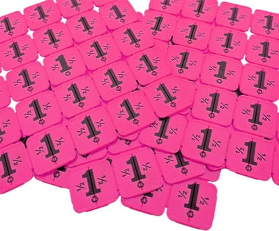 CombiCraft breekmunten van gerecycled plastic in roze - 1000 breekmunten