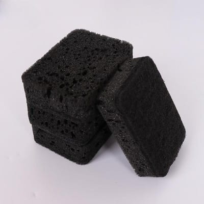 10 Stuks Duurzaam Zwart Zeewier Spons voor Afwas & Potten Schoonmaken - Anti-aanbak Keukenspons 10pcs