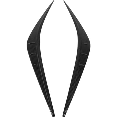 2 pièces Sourcils de phare Gauche Droite Avant Moulure de paupière de phare Bandeau de sourcil pour Yaris Cross XP210 2023 à 2024 black