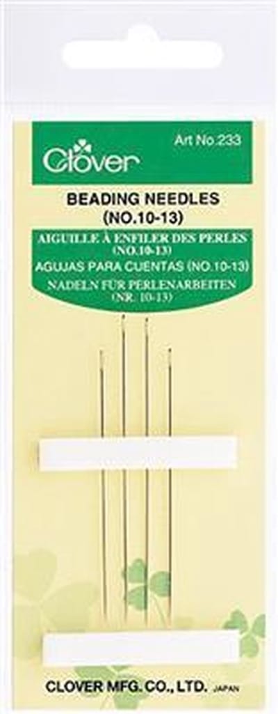 Clover parelnaalden / kralennaalden 4 stuks