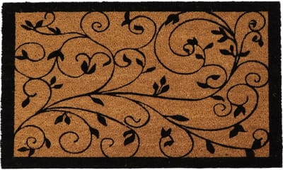 Luance Warm Welcome Deurmat - anti slip - rechthoek - planten print - 75 x 45 cm - buiten - schoonloopmat