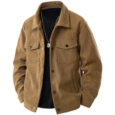 Lente en Herfst Nieuw Reversjas Mannen Jeugd Casual Trendjas 5XL donkerbruine kleur