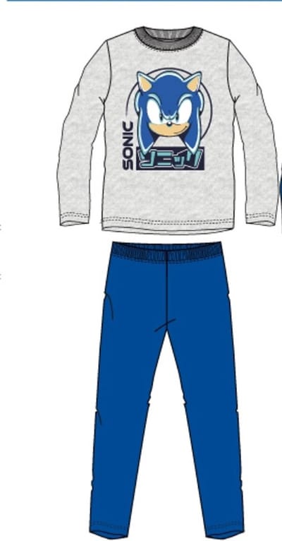 Sonic The Hedgehog Pyjama Grijs Katoen Maat 98