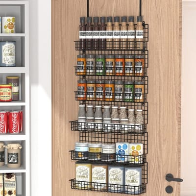 RVV® Kruidenrek ophangbaar - Kruidenrek - Zwart - 12cmx 43cm x 96cm