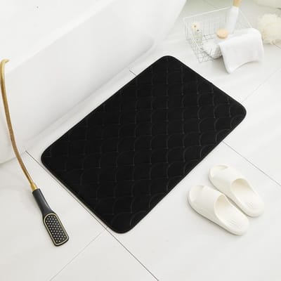 Super Absorberende Badmat Flanel Snel Drogende Badmatten Badkuip Douche Zijkant Vloer Antislip Tapijten Kamer Memory Foam Paddeur Mat 1pc 40x60cm