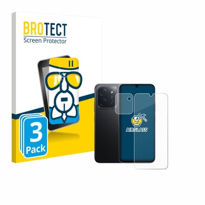 Screenprotector 3 Stuks voor Xiaomi Poco C85 (Voor+Camera) Beschermglas transparant