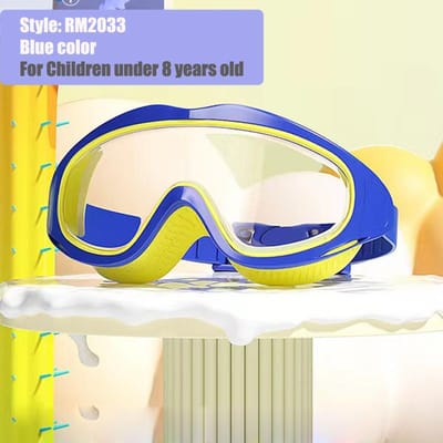 Kinderen Kinders zwembrillen Jongens en meisjes beschermende zwembrillen waterdicht anti-condens groot frame zwembrillen