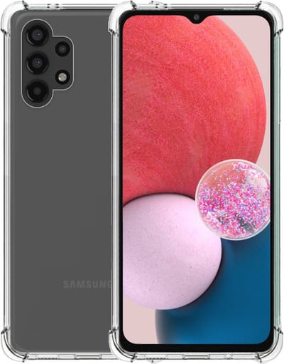 Telefoonhoesje Geschikt voor Samsung Galaxy A13 4G transparant - Shockproof TPU Siliconen Hoesje met Stootrand - Smartphonica geschikt voor Samsung Galaxy A13 4G