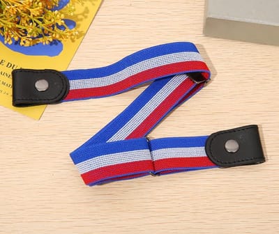 Gespvrije Riem - Broekriem zonder gesp - Elastische broekriem - Rekbare riem - Rood - Wit - Blauw - Gespvrij - Voor iedereen - Fashion - Unisex - Voor heren en dames