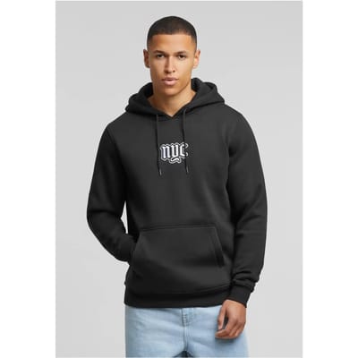 Mister Tee - NYC Old English Wording Patch Hoodie/trui - XS - Zwart
