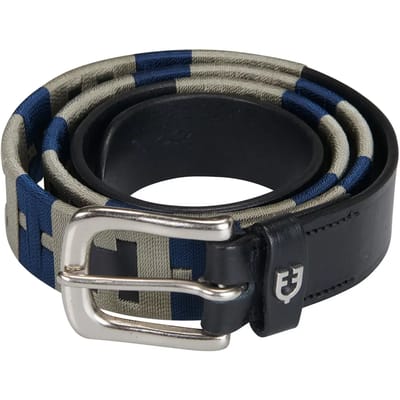 Dames leren riem met geometrisch patroon Equestro
